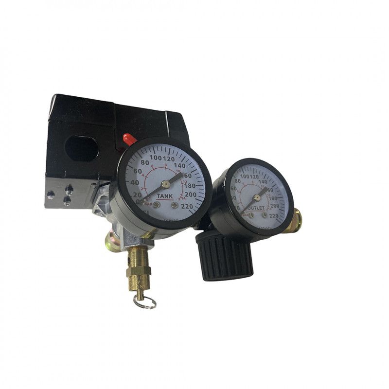 [DC130051AV] -Presostato Para Compresores, Dc130000, Con Regulador, Valvula De Seguridad, Manometro Y Acople. Campbell Hausfeld