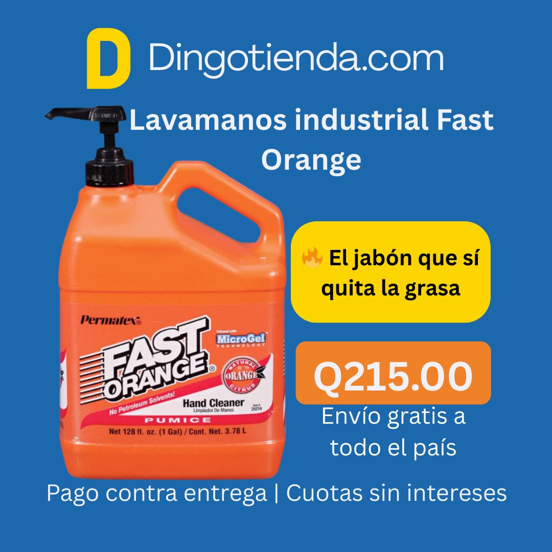Lavamanos Fast Orange Para Eliminar Resinas, Aceite, Grasa, Alquitrán, Suciedad, 1 Galón, Permatex