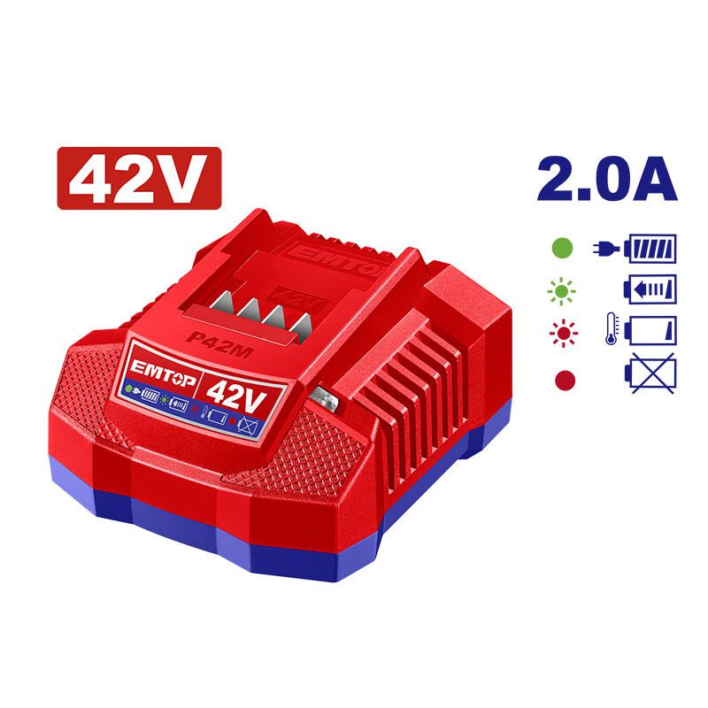 [ULFCR42021] -Cargador De Baterias ,42 Voltios, 2 Amperios De Salida. Emtop