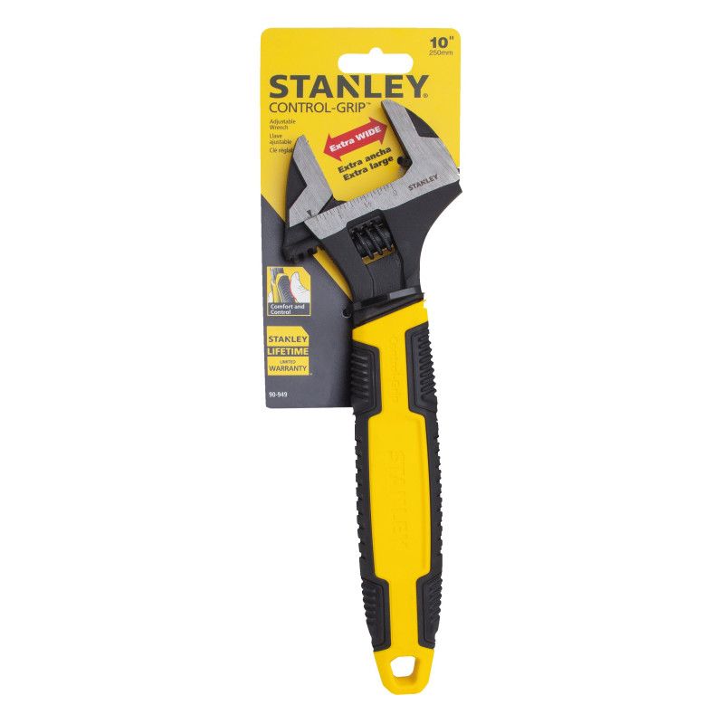 [90-949] -Llave Ajustable Maxsteel, Largo De 10 Pulg, Apertura De 1-7/16 Pulgadas, Peso De 1 Libra. Marca Stanley