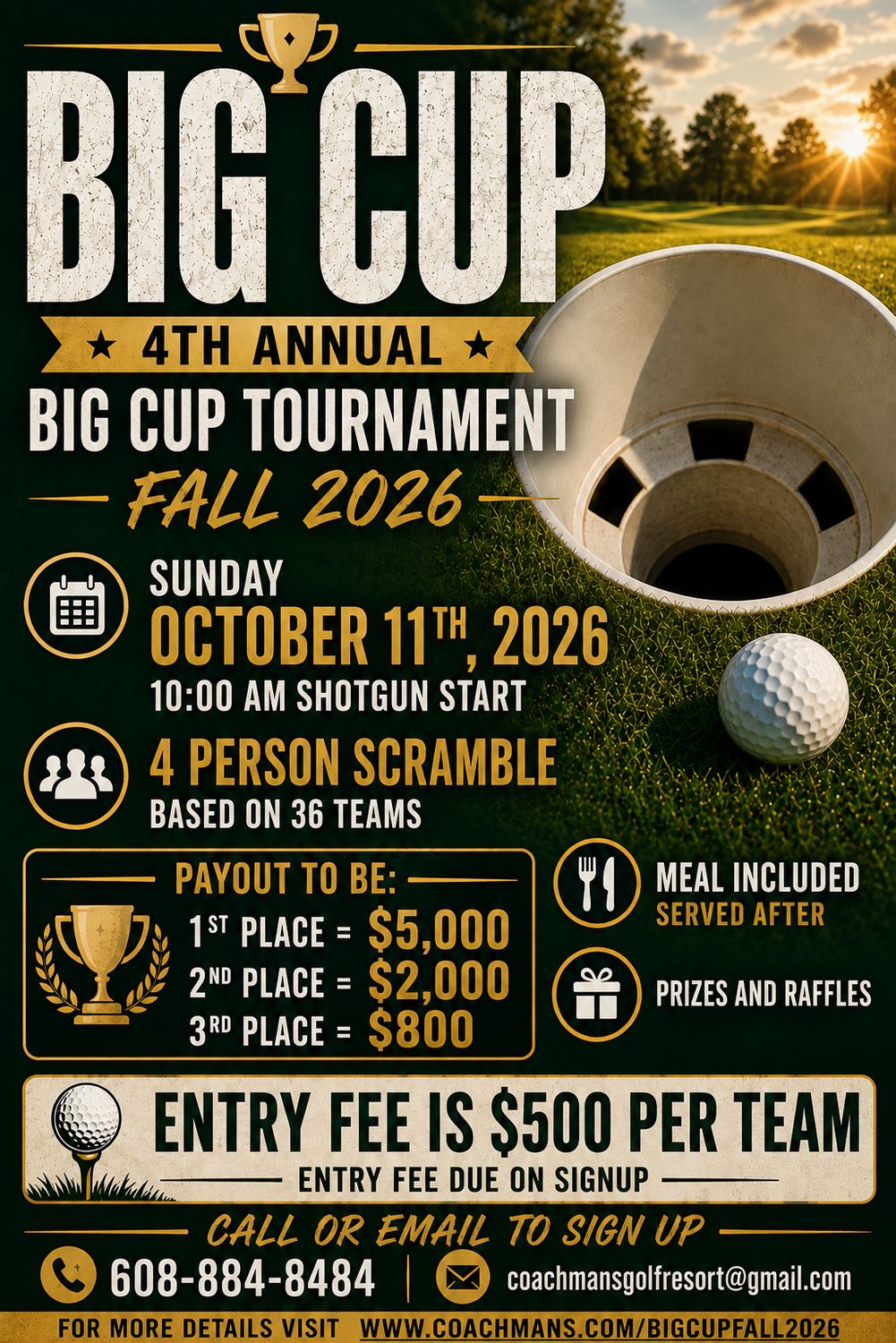 Big Cup Outing Registration
