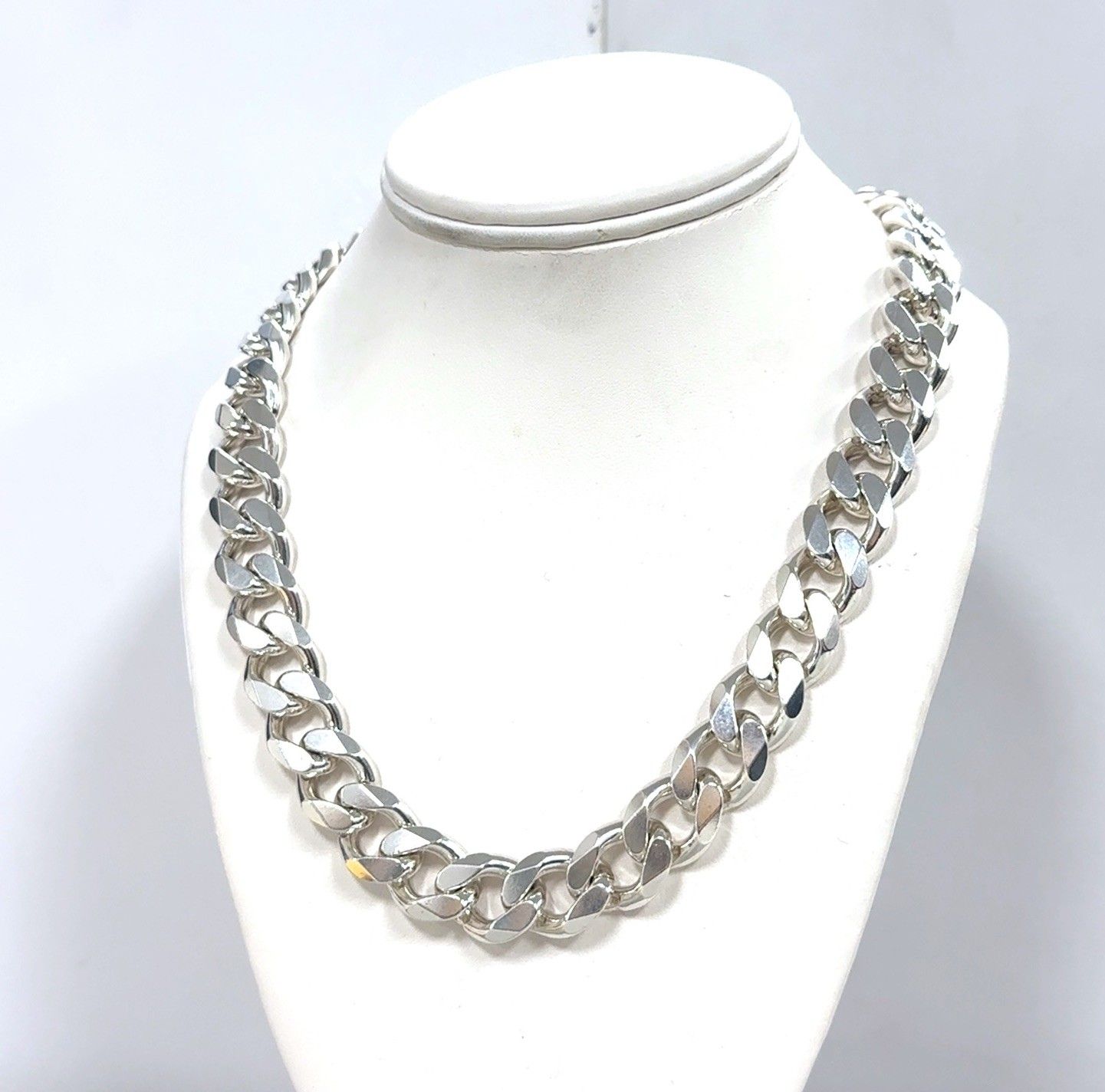 20” x 15mm Heavy 925 Sterling Silver Cuban Link Chain 204g