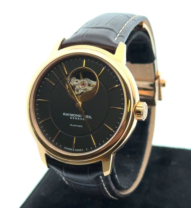 39mm Raymond Weil Maestro 2227 Rose Gold Automatic 26J Watch w/ Box &amp; Papers