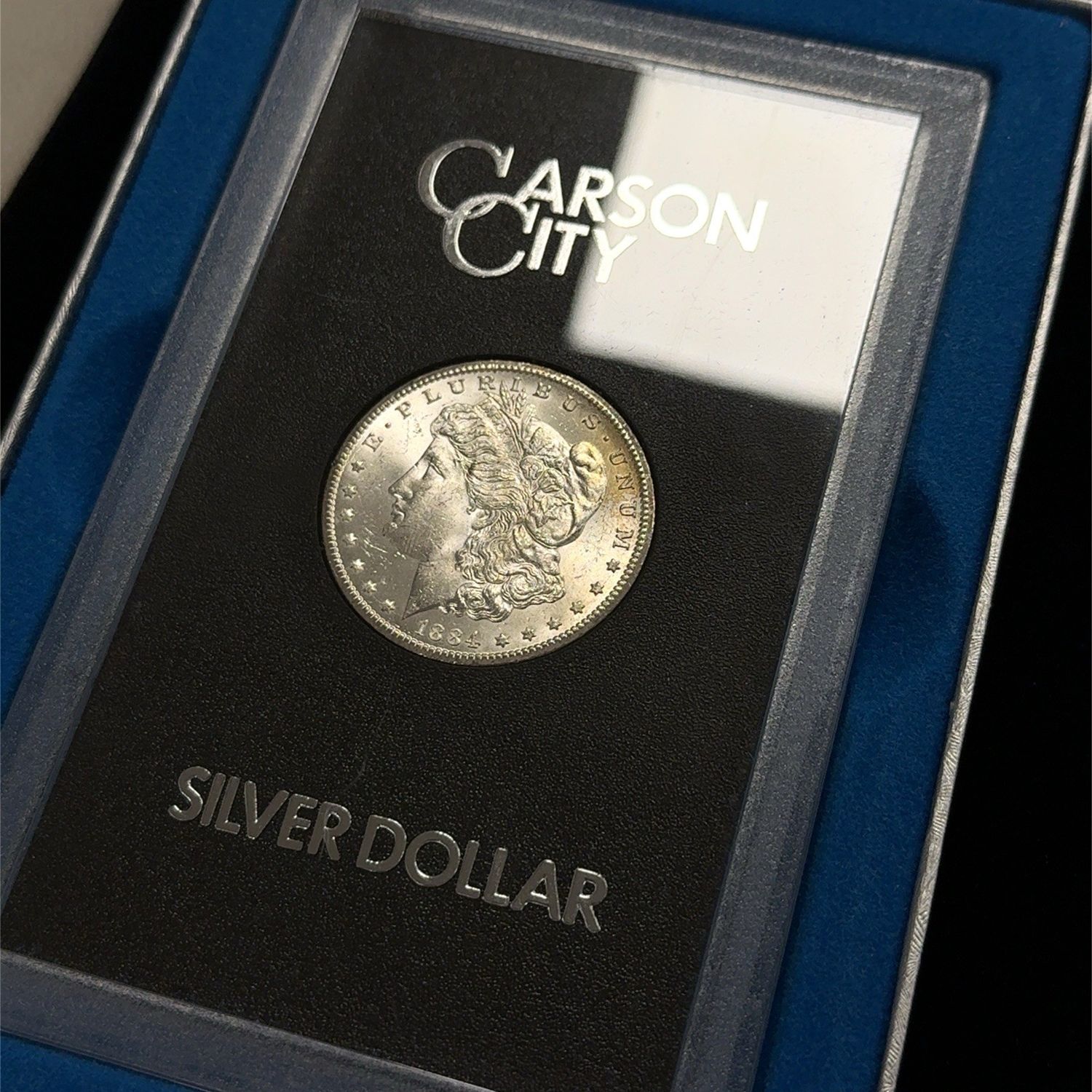 1884-CC Morgan Silver Dollar GSA Hoard Uncirculated w/ Original Box