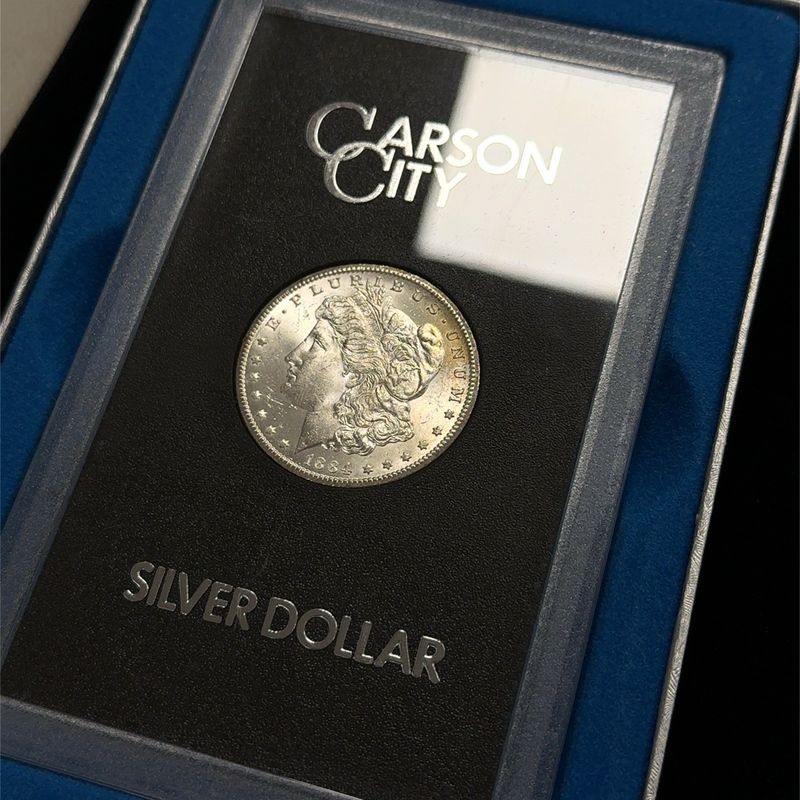 1884-CC Morgan Silver Dollar GSA Hoard Uncirculated w/ Original Box