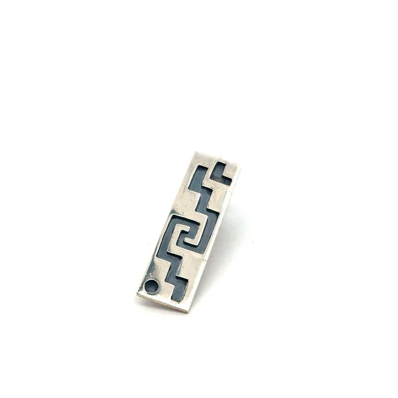 Taxco .925 Sterling Silver Tie Clip, Mexico, 4.8g