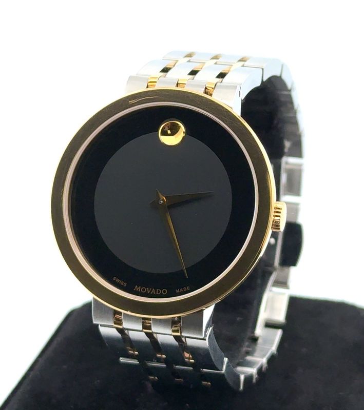 39mm Movado Esperanza Museum Two-Tone Stainless Steel Men’s Wristwatch 0607058