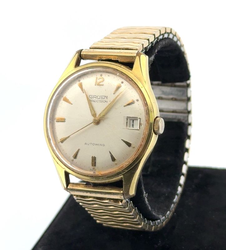 35mm Gruen Precision Autowind 730 CA 17-Jewels Automatic Swiss Made Wristwatch