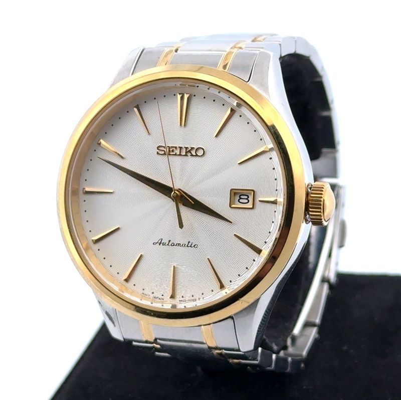 42mm Seiko Core SRP704 Automatic 4R35B 23-Jewels Two-Tone Men’s Wristwatch