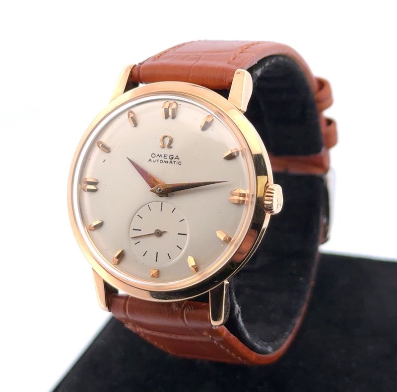 34mm Omega Tresor 2897/2898S.C Swiss Made 18k Rose Gold Cal. 491 Automatic Watch