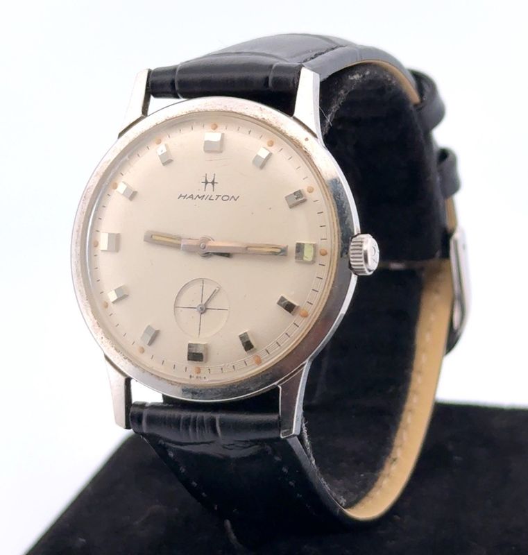 32mm Hamilton Thinline Automatic Self-Winding Stainless Steel Wristwatch