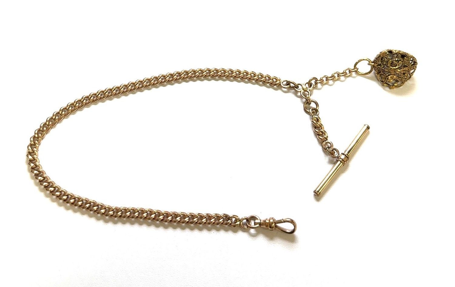 Vintage Simmons 1/20 12K Gold Filled Watch Fob Chain 28.6g