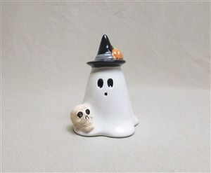 Ghost with Skull