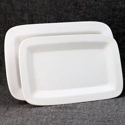Large Rectangular Rim Server Platter