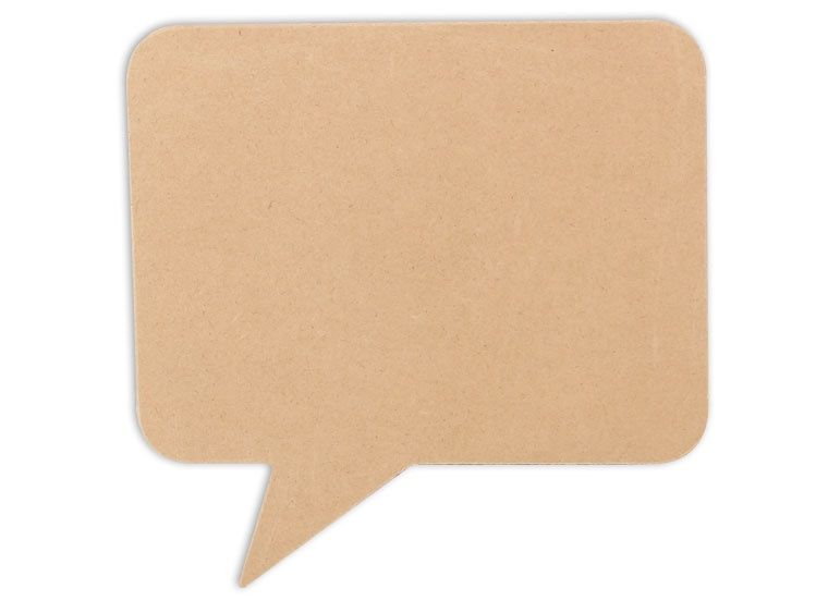 Talk bubble ornament