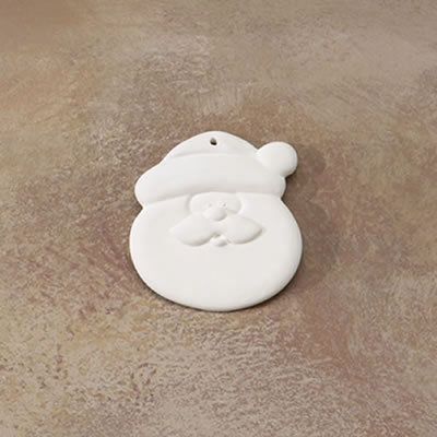 SANTA FLAT ORNAMENT