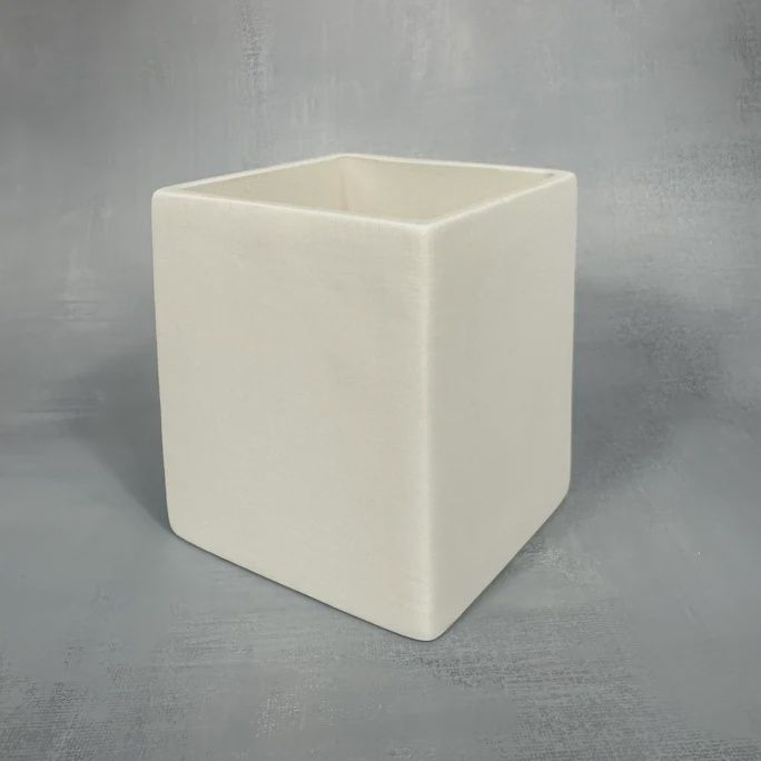 Square Flower Pot (taller than 4x4 herb vase)