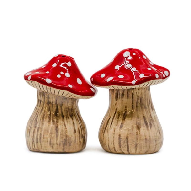 MUSHROOM SALT AND PEPPER SHAKERS (SET OF 2)