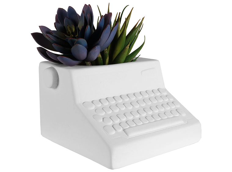 Retro Typewriter Planter