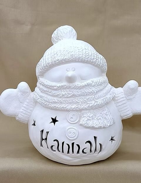 Custom Snowman, Size: Small Snowman with Scarf