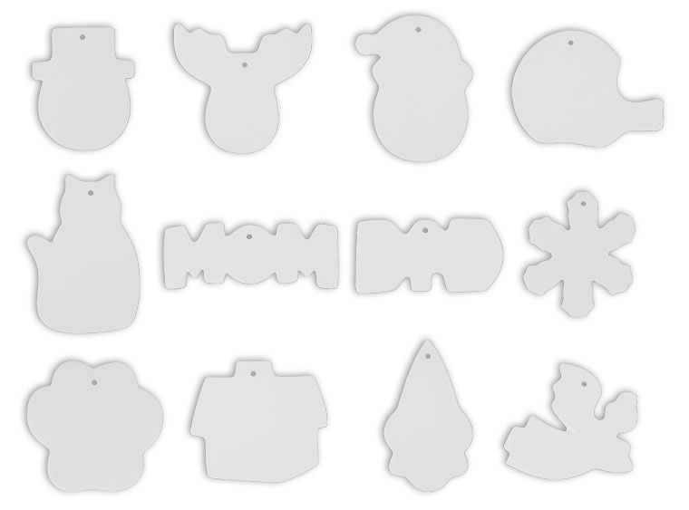 Flat BI Party Ornaments