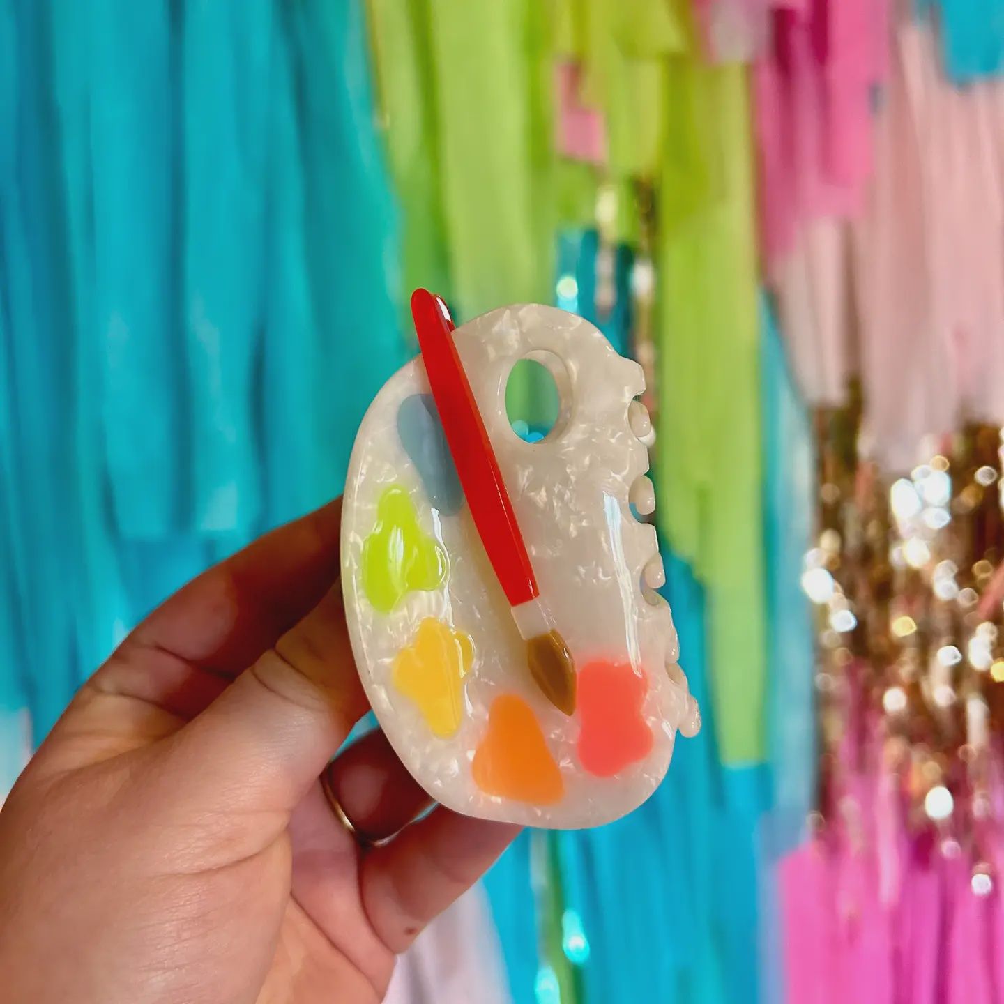 Paint Palette Hair Claw, Color: version A