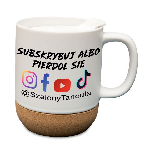 Kubek SZiT z korkiem mały