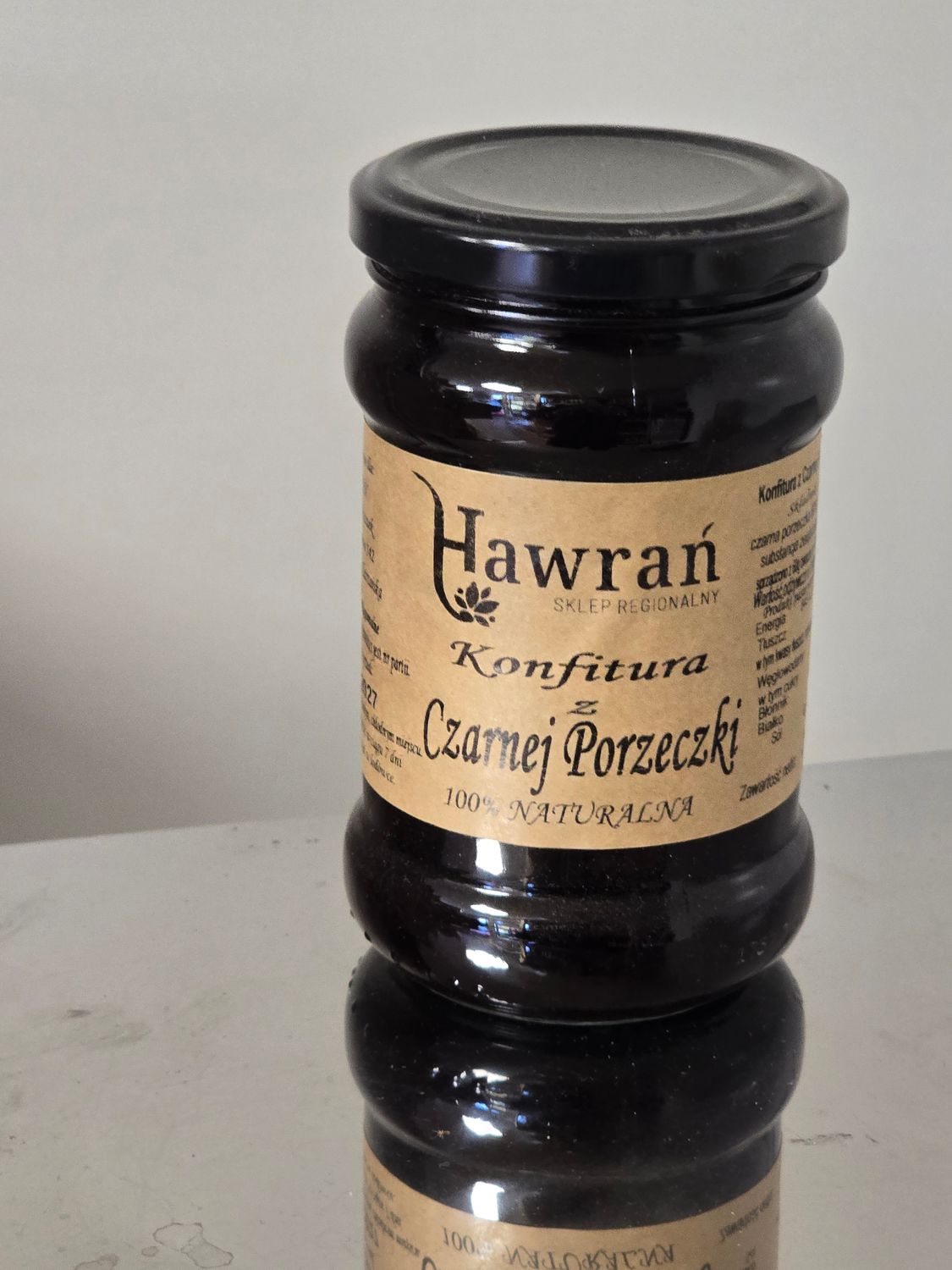 KOMFITURA Z CZARNEJ PORZECZKI 370 g