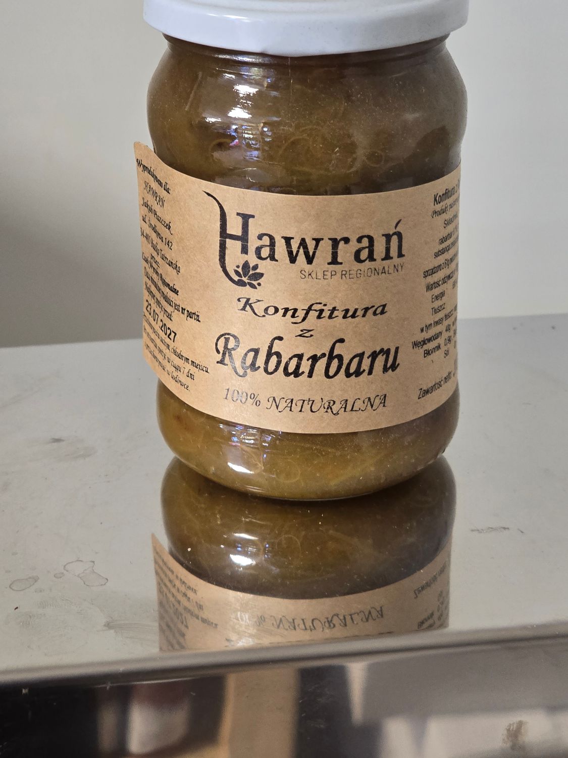 KOMFITURA Z RABARBARU 370 g