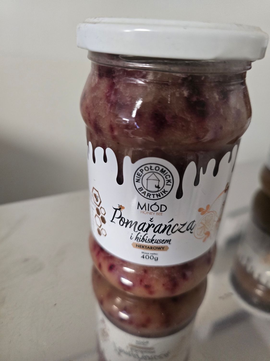 MIÓD Z POMERAŃCZĄ I HIBISKUSEM