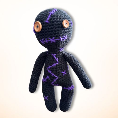 Black & Purple Voodoo Doll