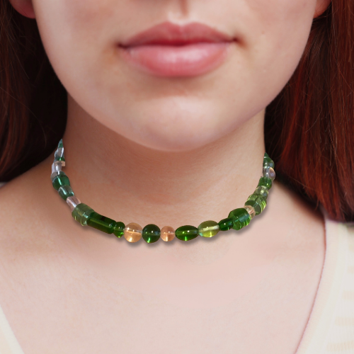 Green Beaded Choker