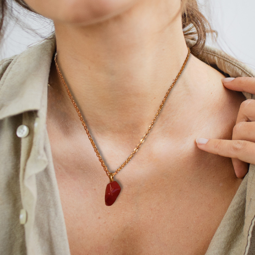 Red Stone Necklace