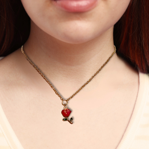 Red Rose Necklace