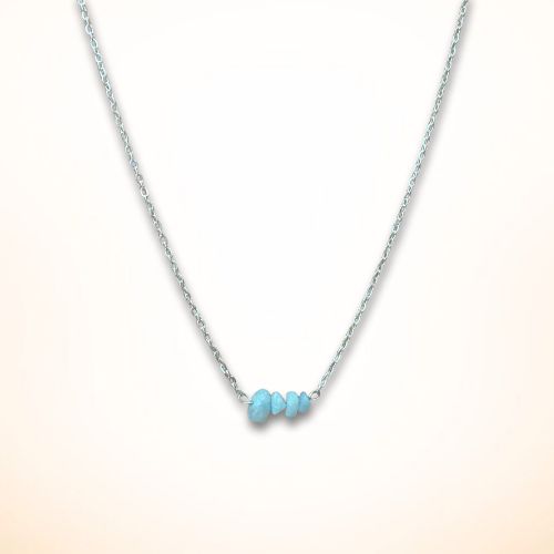 Light Blue Stone Necklace