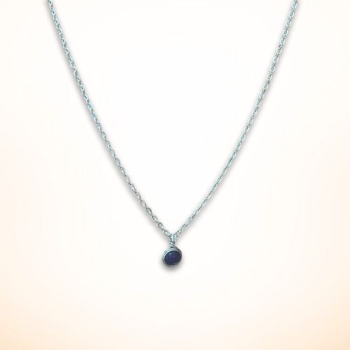 Dark Blue Orb Necklace