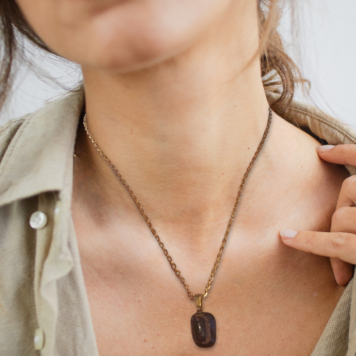 Dark Stone Necklace