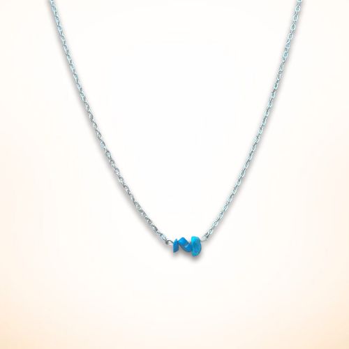 Turquoise Stone Chip Necklace