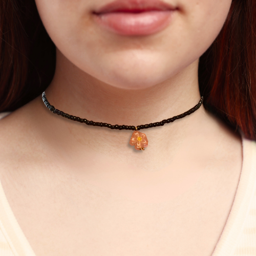 Beaded Daisy Choker