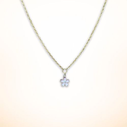 Pink Flower Necklace