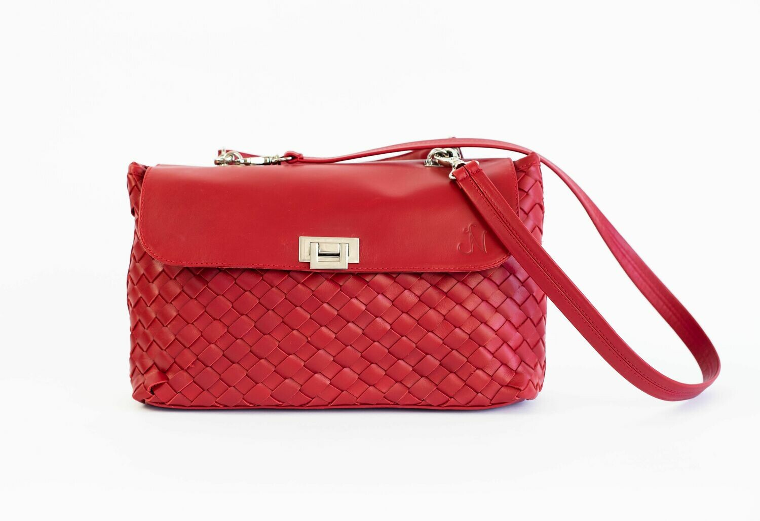 Suki Woven Shoulder Bag, Color: J Nicole Red