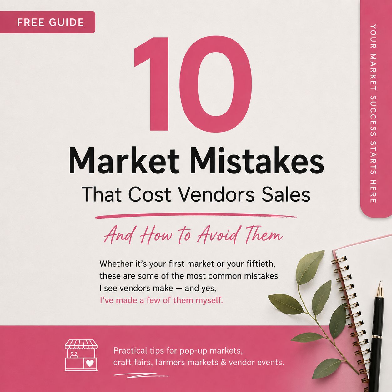 10 Market Mistakes that Cost Vendors Sales | Free Guide