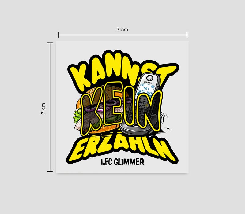 KANNST KEIN ERZÄHLN Sticker 20 Stk – Malle Drop 2026