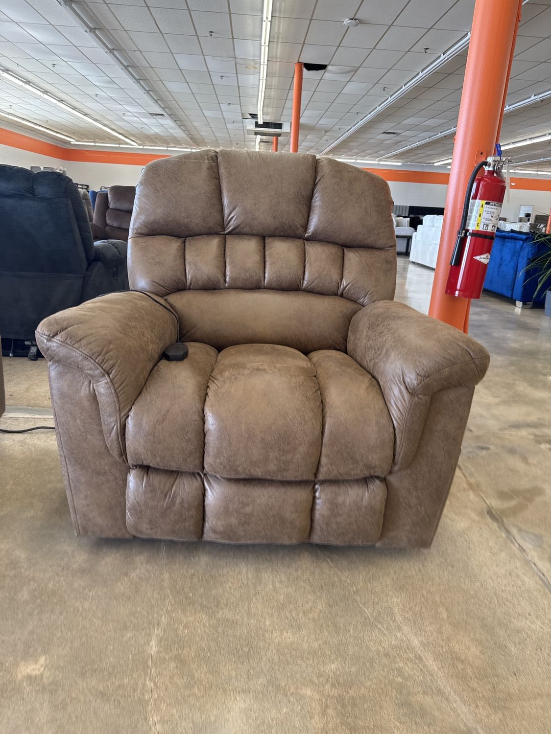 Brown Power Lift Recliner w/Heat and Massage