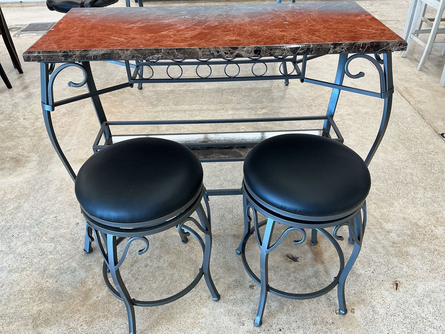 Callela 3 Piece Bar Set w/ wine holders