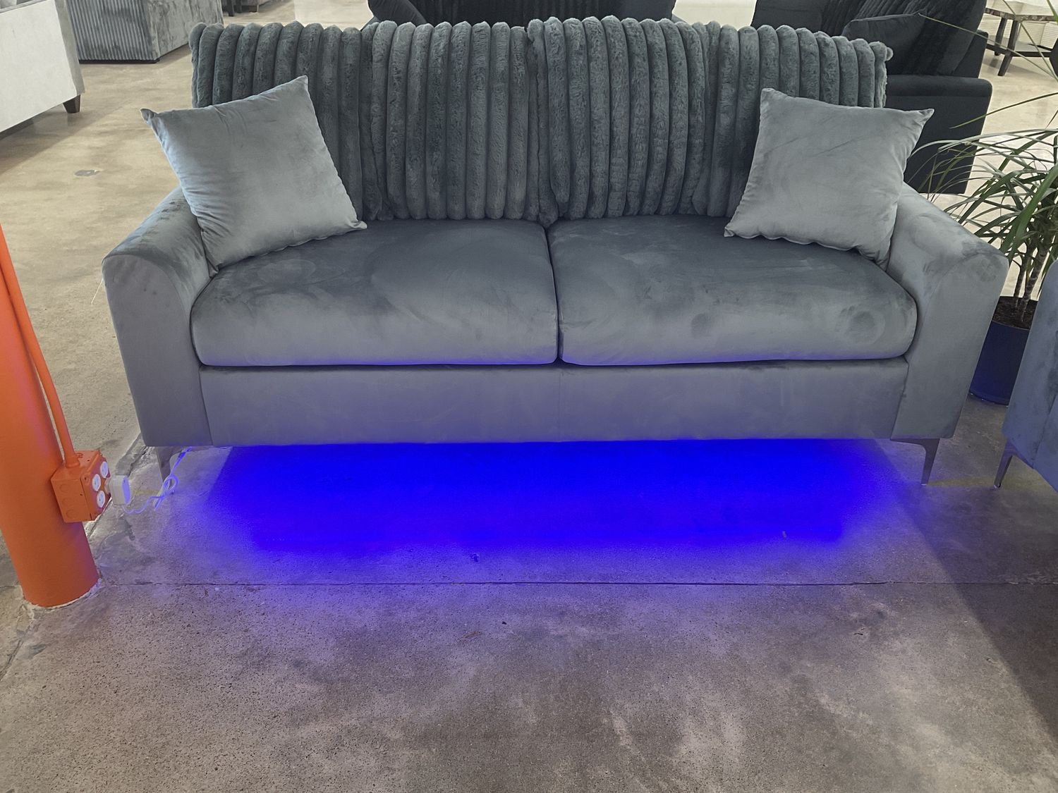 Melina gray sofa