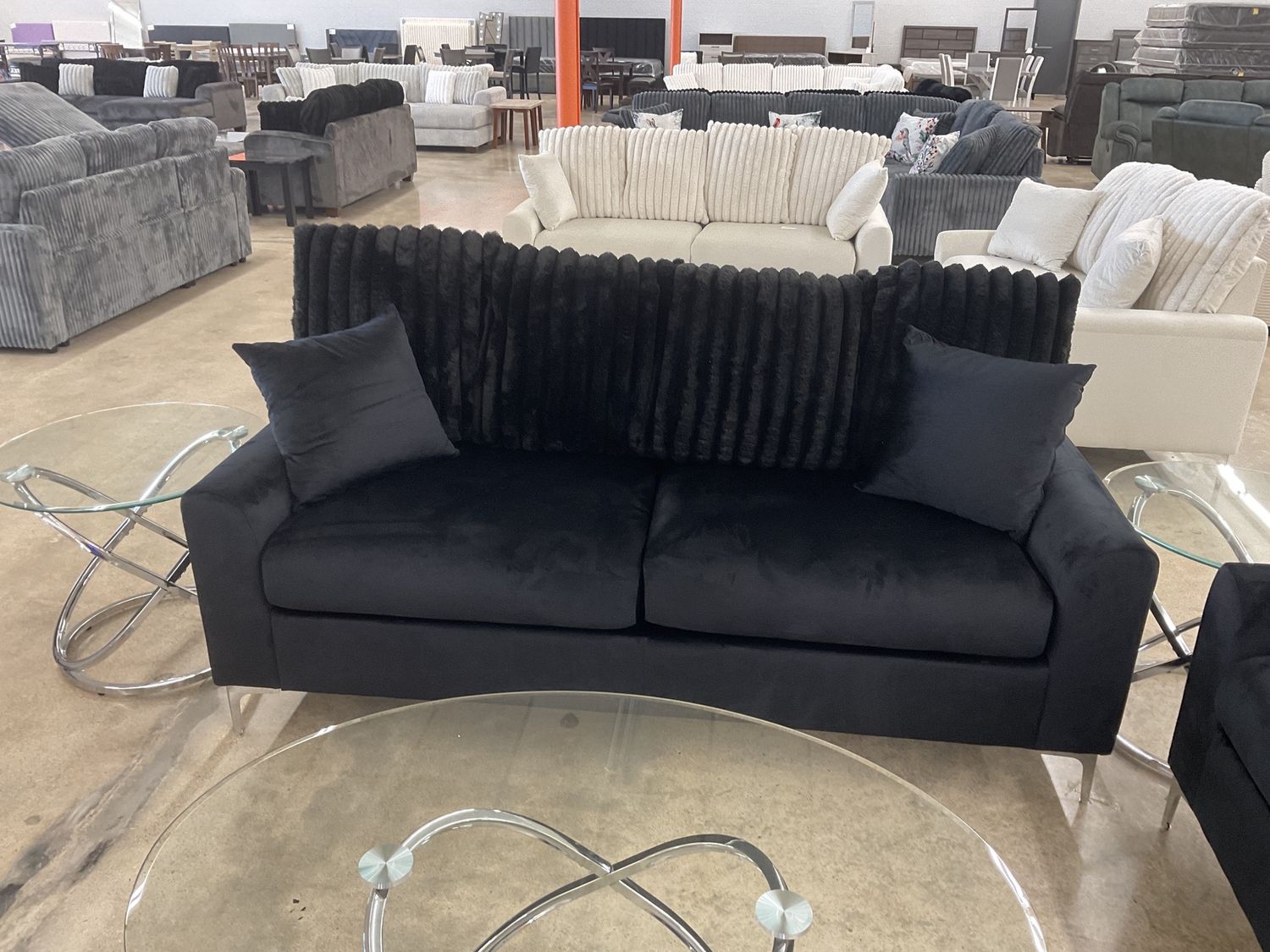 Melina black sofa