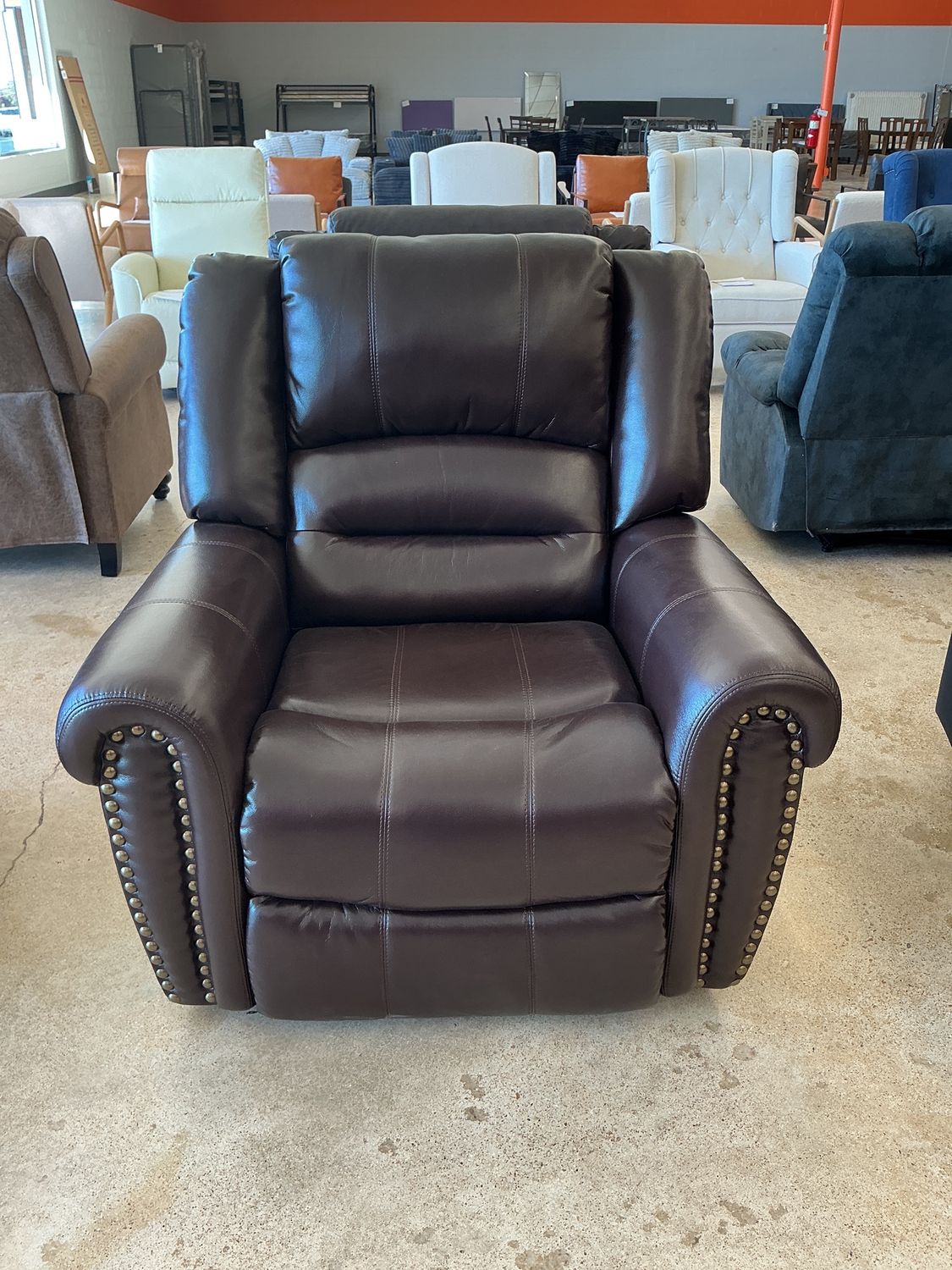 Brown Leather Recliner