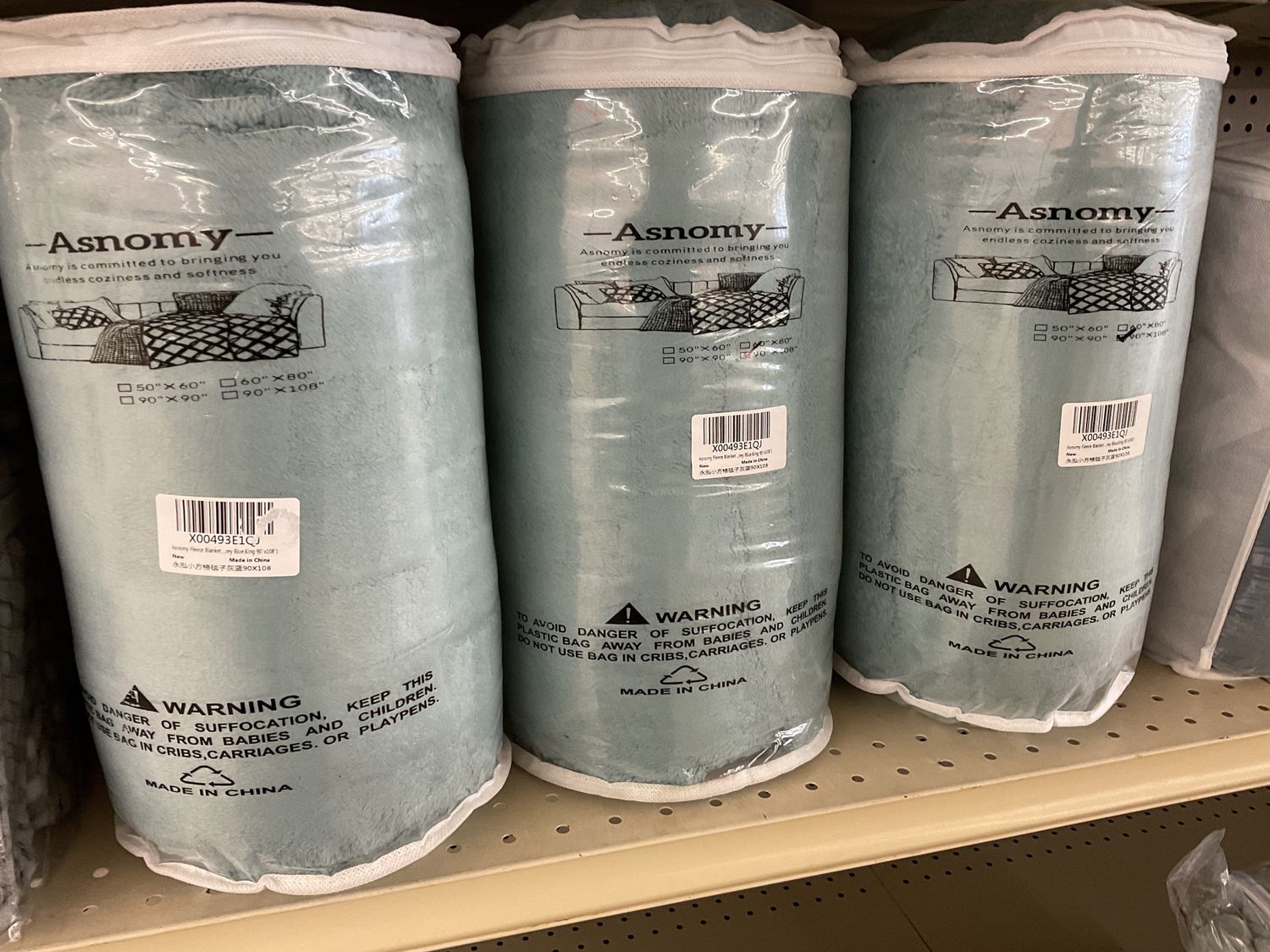 “Asnomy” Fleece Throw King