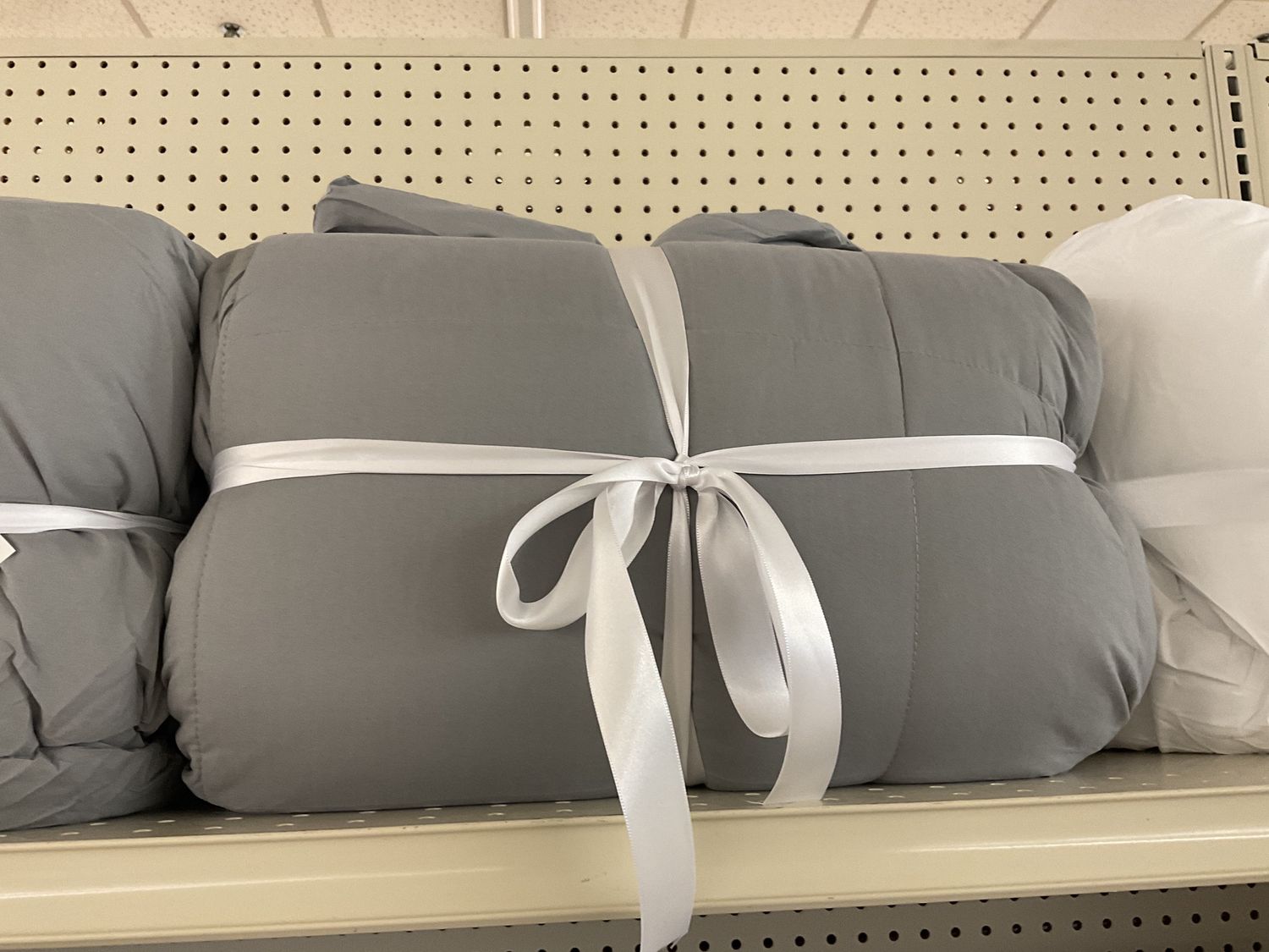 “Minority” Queen Comforter, Color: Light Gray